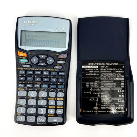 Sharp El-531w Scientific Calculator - Advanced D.A.L. Tested WORKS - Picture 1 of 5